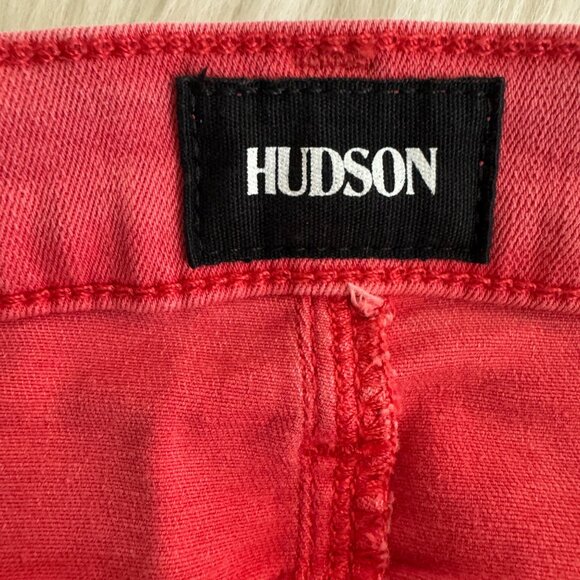 Women's Hudson Krista Ankle Super Skinny Mid to High Rise Jeans Orange Size 32 - Picture 6 of 12